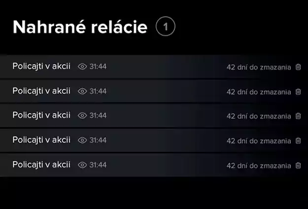 Digitálna televízia s nahrávaním vysielania | NUO
